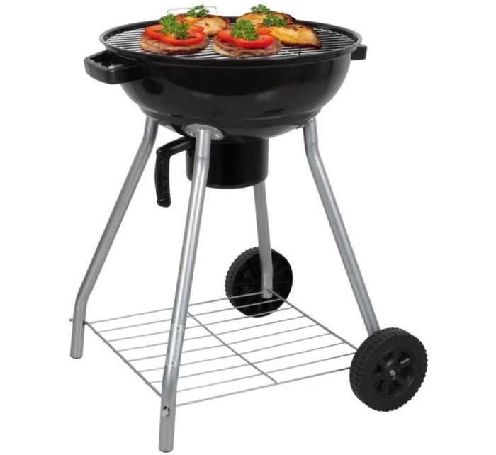 KULOVÝ ZAHRADNÍ GRIL REX STEEL 46CM S POPELNÍKEM