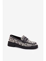 Dámské vzorované černé Mokasyny Barisa