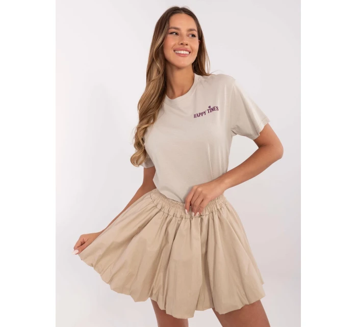 Tričko D12022AC02645G beige Tričko D12022AC02645G beige