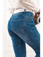 Klasické push up džínové kalhoty
