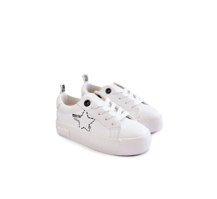 Dětská sportovní obuv Šněrovací Big Star KK374222 Bíle Dětská sportovní obuv Šněrovací Big Star KK374222 Bíle