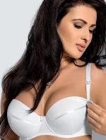 Dámská kojící podprsenka MK-01 Ana white - GORSENIA