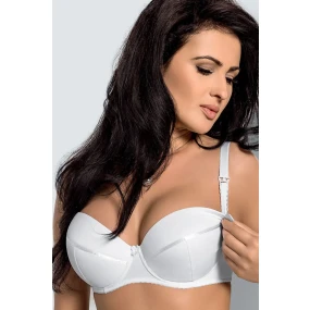Dámská kojící podprsenka model 5686025 Ana white - Gorsenia Dámská kojící podprsenka model 5686025 Ana white - Gorsenia