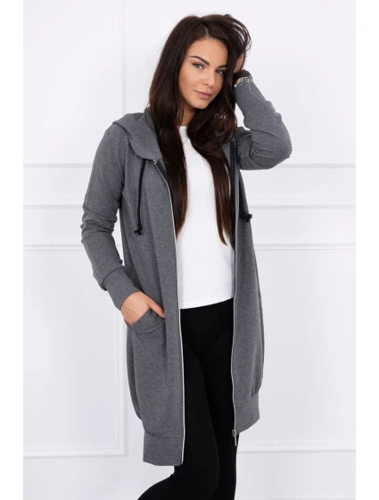 Mikina s kapucí graphite melange