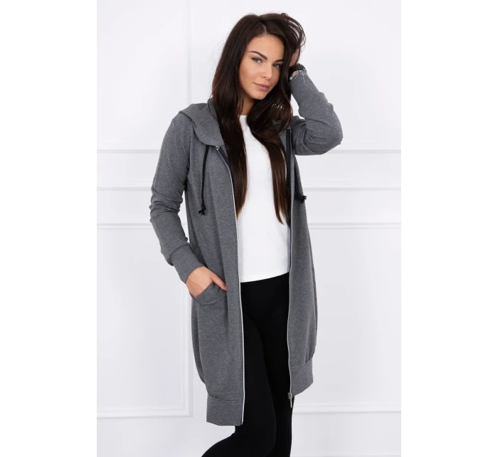 Mikina s kapucí graphite melange