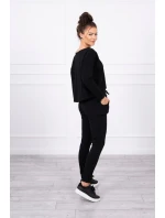 Souprava s oversize blůzou černé barvy Souprava s oversize blůzou černé barvy