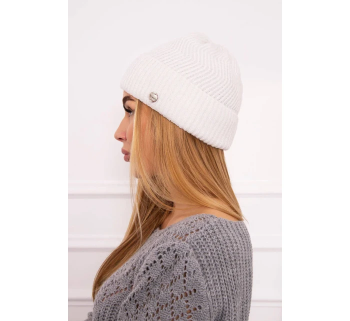 Tenká čepice Oliwia K252 ecru