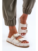 Dámské žabky na platformě Big Star model 21653891 Bílé - Big Star Shoes Dámské žabky na platformě Big Star model 21653891 Bílé - Big Star Shoes