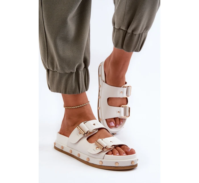 Dámské žabky na platformě Big Star model 21653891 Bílé - Big Star Shoes Dámské žabky na platformě Big Star model 21653891 Bílé - Big Star Shoes