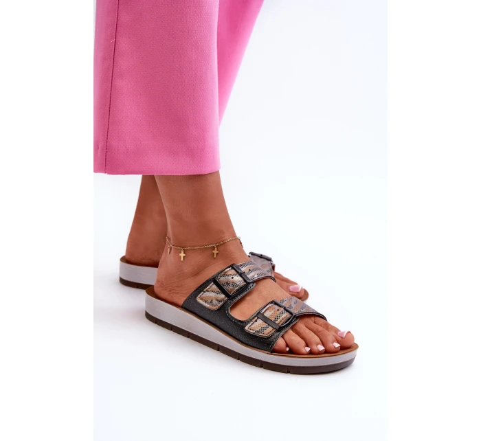 Pohodlné Dámské Sandály S Pásky model 21664603 Černé - Inblu