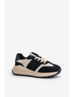 Zateplené dámské kožené sneakersy Big Star OO274A318 HI-POLY SYSTEM černé Zateplené dámské kožené sneakersy Big Star OO274A318 HI-POLY SYSTEM černé