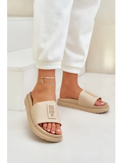 Dámské pantofle Big Star LL274A210 Béžové