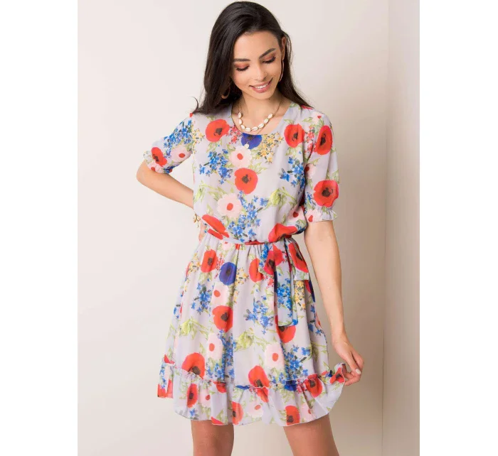 Šaty LK SK 507626.70 světle šedá