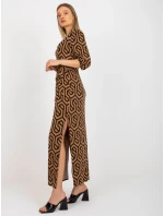 Dámské šaty LK SK 509249 1.72P velbloud - FPrice