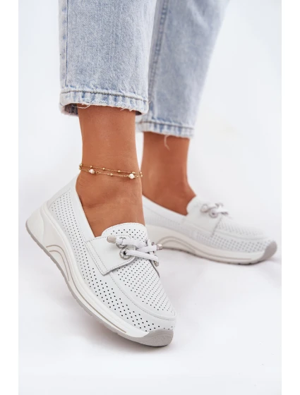 Dámské polobotky na platformě 56C2101 Bílá - Artiker Dámské polobotky na platformě 56C2101 Bílá - Artiker