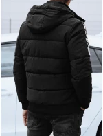 Pánská prošívaná bunda černá FashionStreet TX4637 Pánská prošívaná bunda černá FashionStreet TX4637