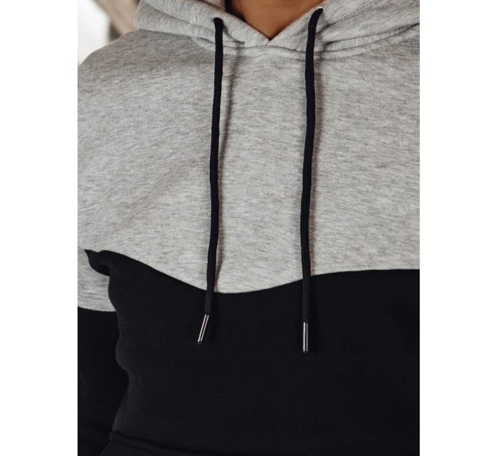 Pánská základní mikina s kapucí světle šedá Dstreet BX5875