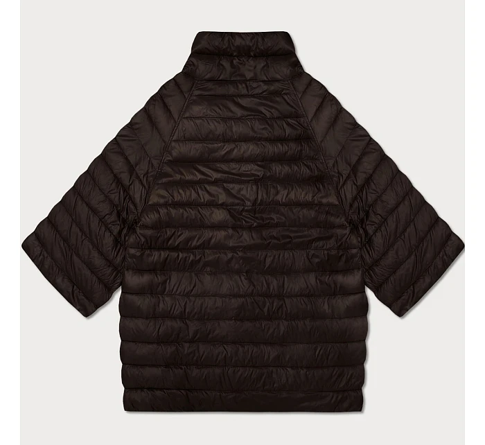 Oboustranná dámská bunda plus size s 3/4 rukávy Goodlookin chocolate/panther (M6-6308-103) Oboustranná dámská bunda plus size s 3/4 rukávy Goodlookin chocolate/panther (M6-6308-103)