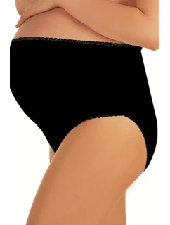 Dámské těhotenské kalhotky Mama maxi black - ITALIAN FASHION