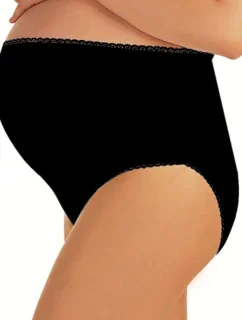 Dámské těhotenské kalhotky Mama maxi black - ITALIAN FASHION