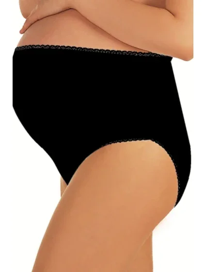 Dámské těhotenské kalhotky Mama maxi black - ITALIAN FASHION