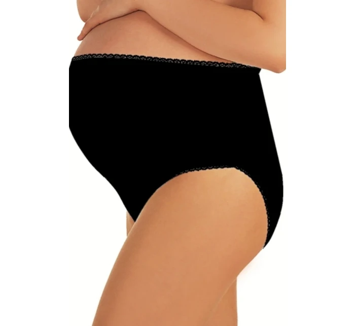 Dámské těhotenské kalhotky Mama maxi black - ITALIAN FASHION