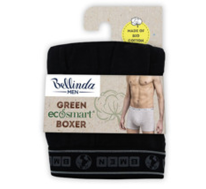 Pánské boxerky z bio bavlny GREEN ECOSMART BOXER - BELLINDA - černá