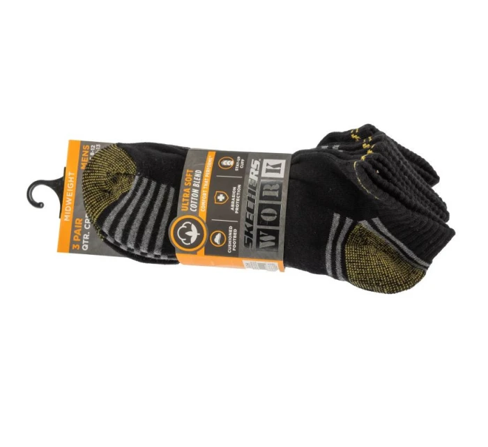 Skechers 3ks froté ponožek S102684-BLK Black 41-46 Skechers 3ks froté ponožek S102684-BLK Black 41-46