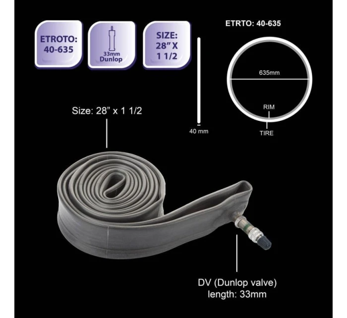 Cyklistická guma 28x1 1/2 DV BICYCLE GEAR