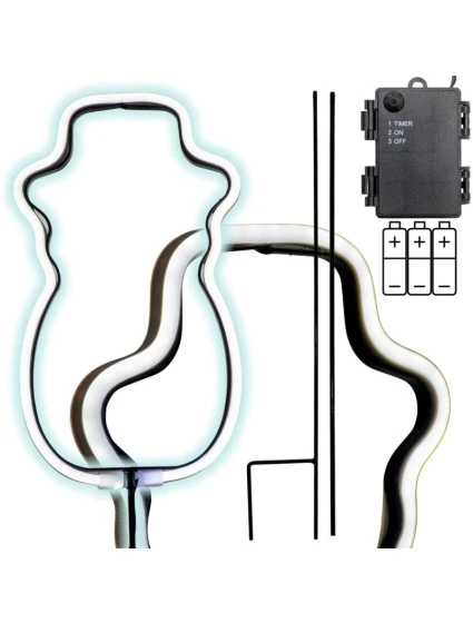 NEON BALWAN WHITE 81 LED BATERIE 14.5x96CM LUCA