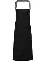 PR 134 Denim zástěra s laclem  black denim model 22452515 - Premier