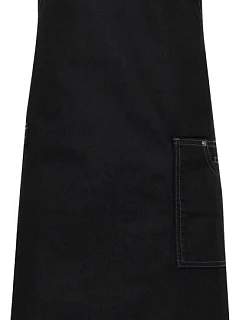 Premier PR 134 Denim zástěra s laclem "District" 39.0134 black denim
