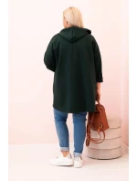 Dámská mikina s ozdobnými rukávy černá masełkowa