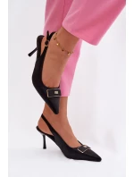 Dámské lodičky Sandály s ozdobným detailem Černé model 21937383 - Boto Dámské lodičky Sandály s ozdobným detailem Černé model 21937383 - Boto