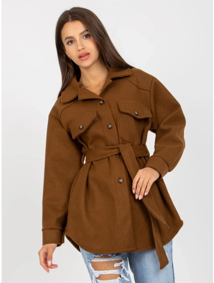 Dámský kabát EM PL 2939 85 hnědá