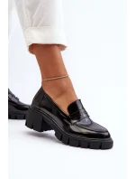 Dámské mokasíny na masivním podpatku Big Star model 21653905 Černé - Big Star Shoes