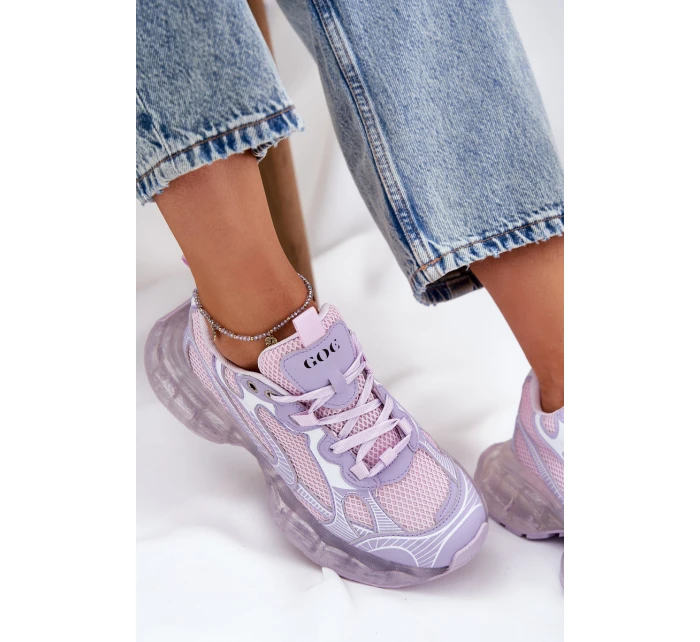 Dámské Kožené Tenisky GOE RR2N4081 Fialové