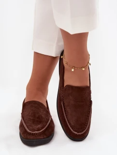 Dámské z eko semiše čokoládové model 21714958 - Boto