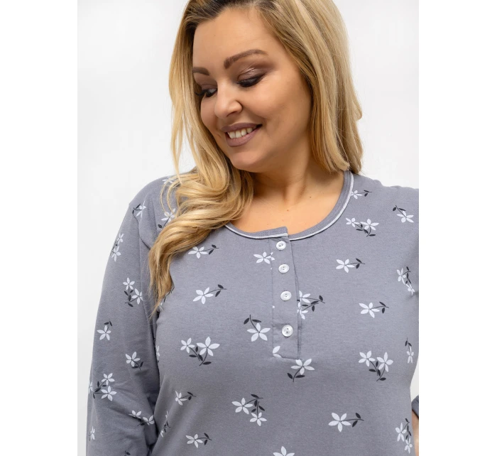 DU KN noční košile FP 606.09 tmavě šedá