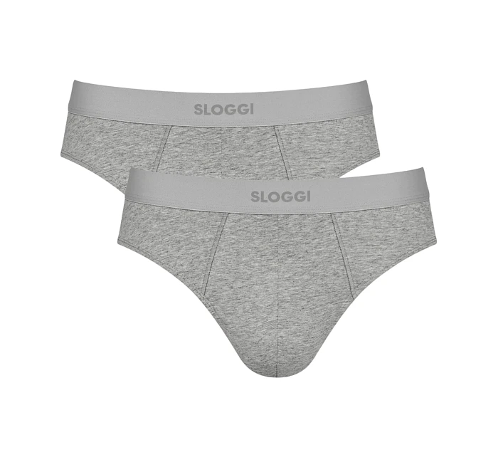 Pánské slipy EVER Ease Brief 2P - UNKNOWN - šedé M034 - SLOGGI