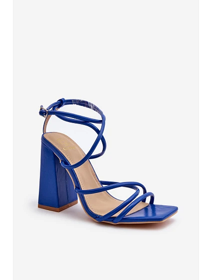 Moderní Sandály Na Podpatku Modré model 21650112 - Boto
