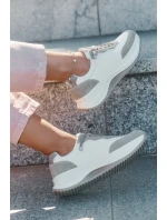 Dámské Semišové Tenisky Na Platformě Big Star RR274A344 HI-POLY SYSTEM Béžové Dámské Semišové Tenisky Na Platformě Big Star RR274A344 HI-POLY SYSTEM Béžové