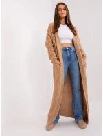 Kardigan AT SW model 18884698 camelowy - FPrice Kardigan AT SW model 18884698 camelowy - FPrice