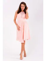 Dámské společenské šaty středně dlouhé růžové Růžová / S model 15043233 - EVA&LOLA Dámské společenské šaty středně dlouhé růžové Růžová / S model 15043233 - EVA&LOLA