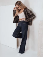 Dámské džíny s širokými nohavicemi tmavě modré Dstreet model 21992549 - FashionStreet