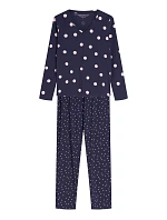 Dámské pyžamo Henderson 45425 Gitte, dlouhé rukávy, velikosti S–2XL