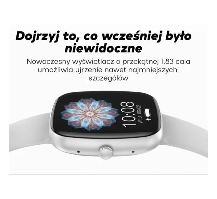 Dámské chytré hodinky  béžový silikonový řemínek + bílý řemínek model 21819976 - Gravity