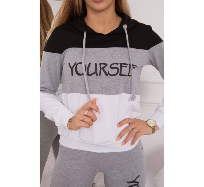 Sada s potiskem Sama černá+šedá Sada s potiskem Sama černá+šedá