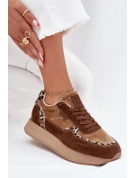 Dámské Semišové Tenisky Big Star OO274A313 HI-POLY SYSTEM Hnědé Leopardí Dámské Semišové Tenisky Big Star OO274A313 HI-POLY SYSTEM Hnědé Leopardí