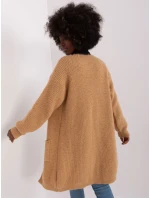 Kardigan DHJ SW model 18856552 camelowy - FPrice